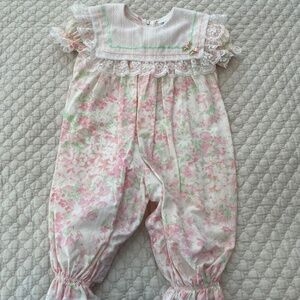 Vintage Bryan Baby Girl Romper